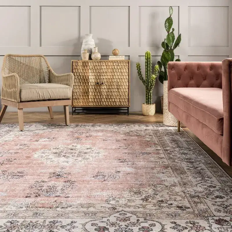 Nuloom Backing Profile Leighton Beige Rug