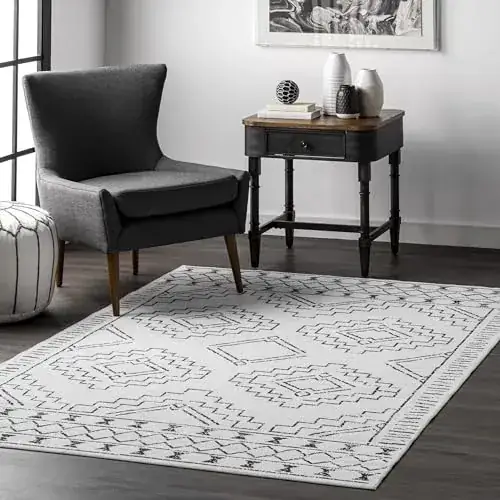 Nuloom Backing Profile Brielle Grey Rug — view 4