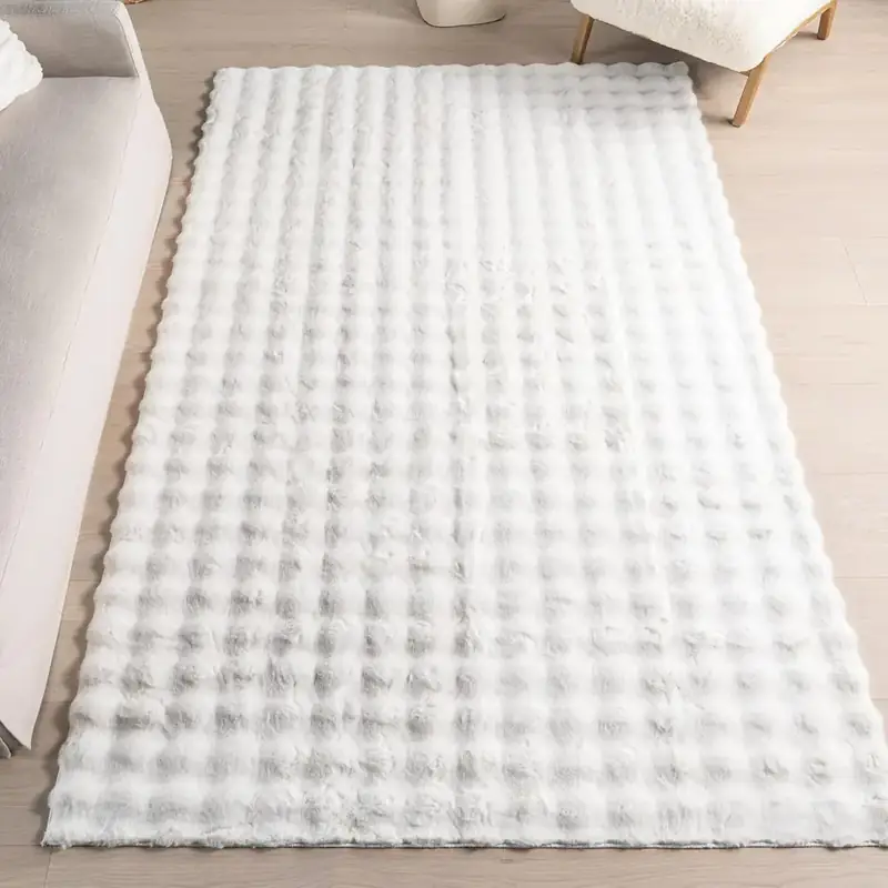 Nuloom Cozy Superiorwash White Shag Rug — view 2