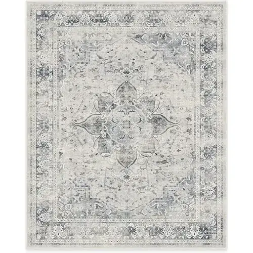 Ruggable Vintage Kamran Blue Quartz Rug — view 2