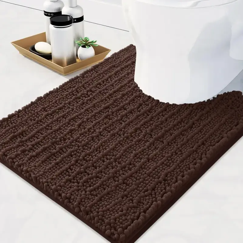 Arotive Chenille Shag Brown Rug