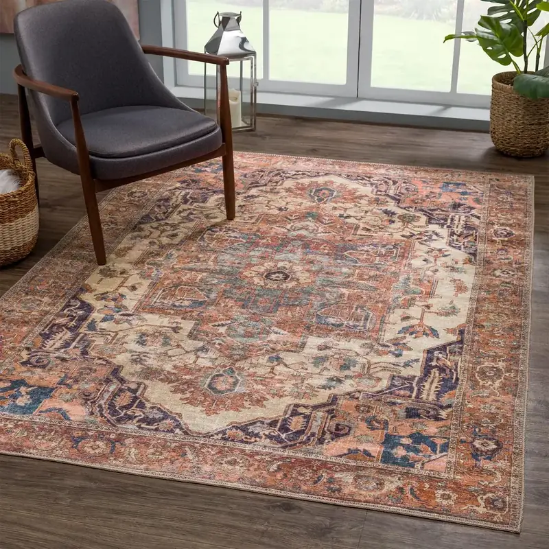 Bloom Rugs Beige Terracotta Traditional Rug