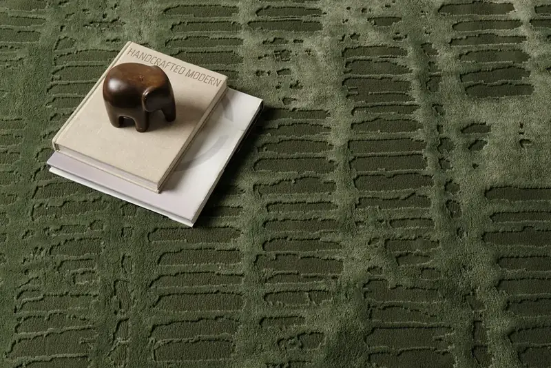 Revival Rugs Shell Green Rug — view 4