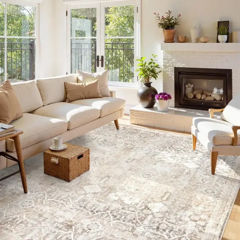 Lahome Boho Tribal Under Table Rug