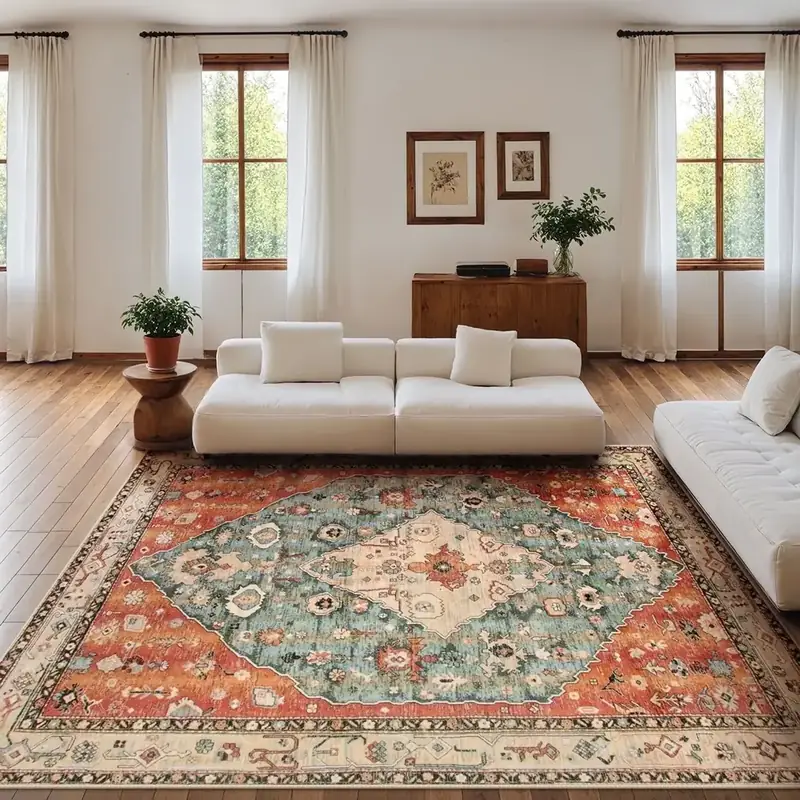 Lahome Boho Tribal Under Table Rug — view 2