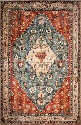 Lahome Boho Tribal Under Table Rug — view 3