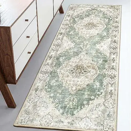 Yesrug Green Boho Laundry Vintage Rug — view 4