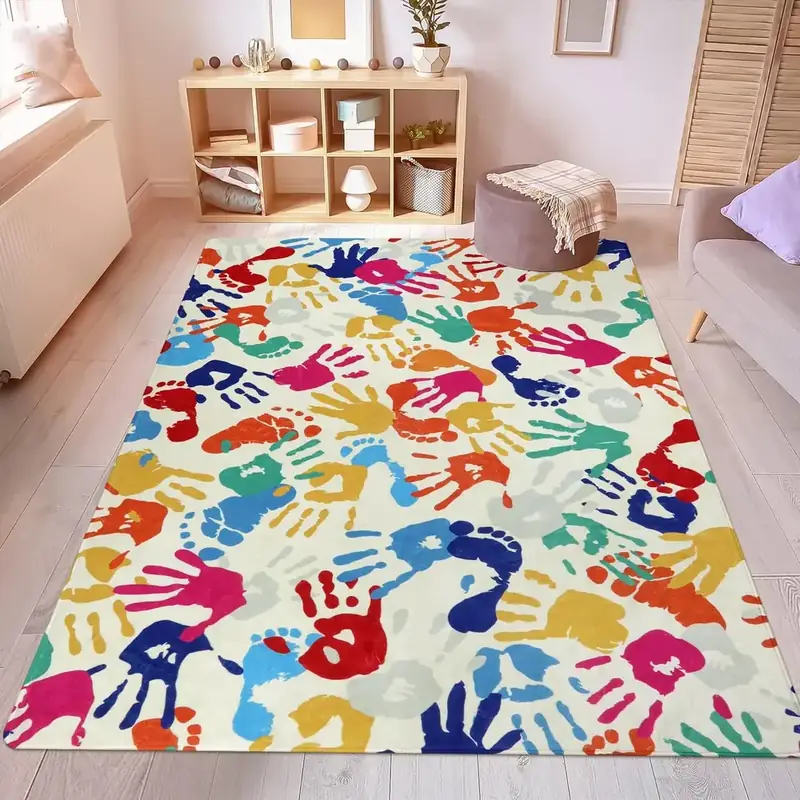 Staruia Colorful Handprints Rug