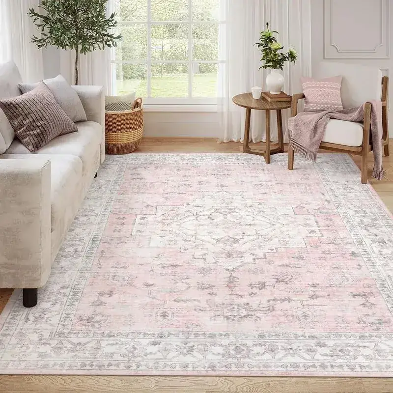 Brichoee Vintage Light Pink Persian Rug — view 3