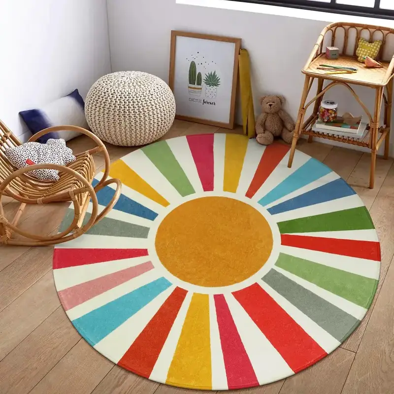 Staruia Round Boho Sunshine Playroom Rug — view 2