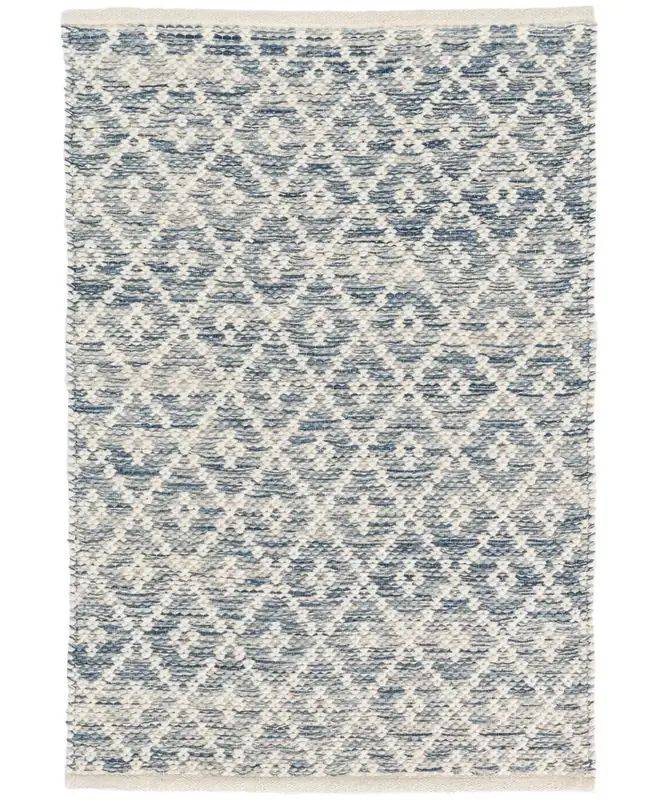 Dash & Albert Melange Diamond Blue Diamond Rug