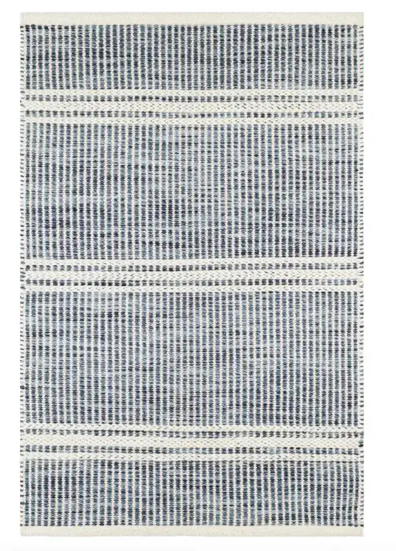Dash & Albert Malta Stripe Blue Rug — view 2