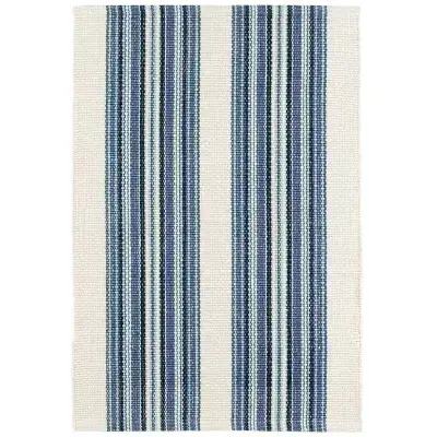 Dash & Albert Malta Stripe Blue Rug — view 4
