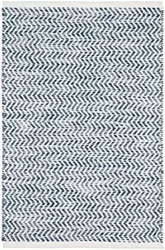 Dash & Albert Herringbone Navy Geometric Accent Rug