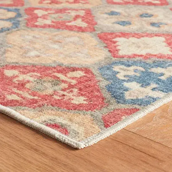 Dash & Albert Pali Multicolor Geometric Anti-slip Rug