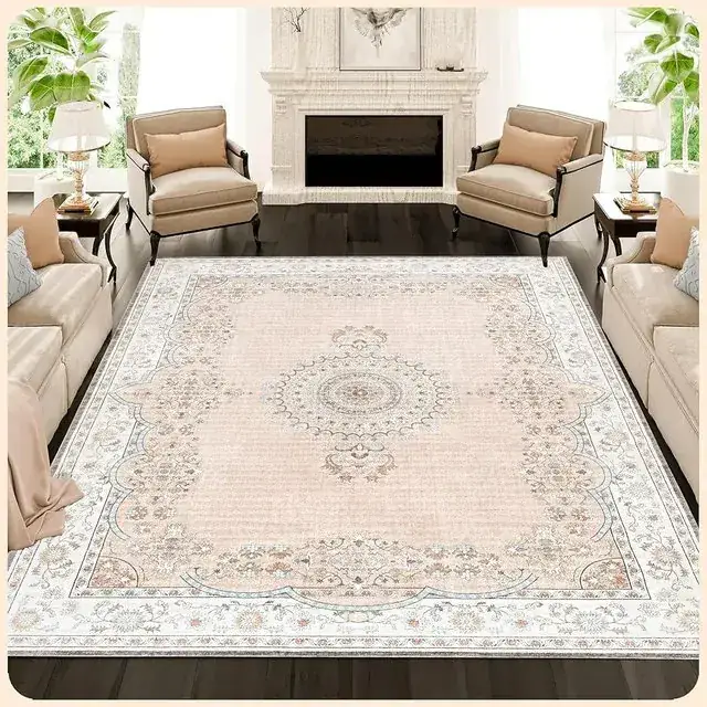 Istana Pink Beige Whisper Foldable Rug — view 2