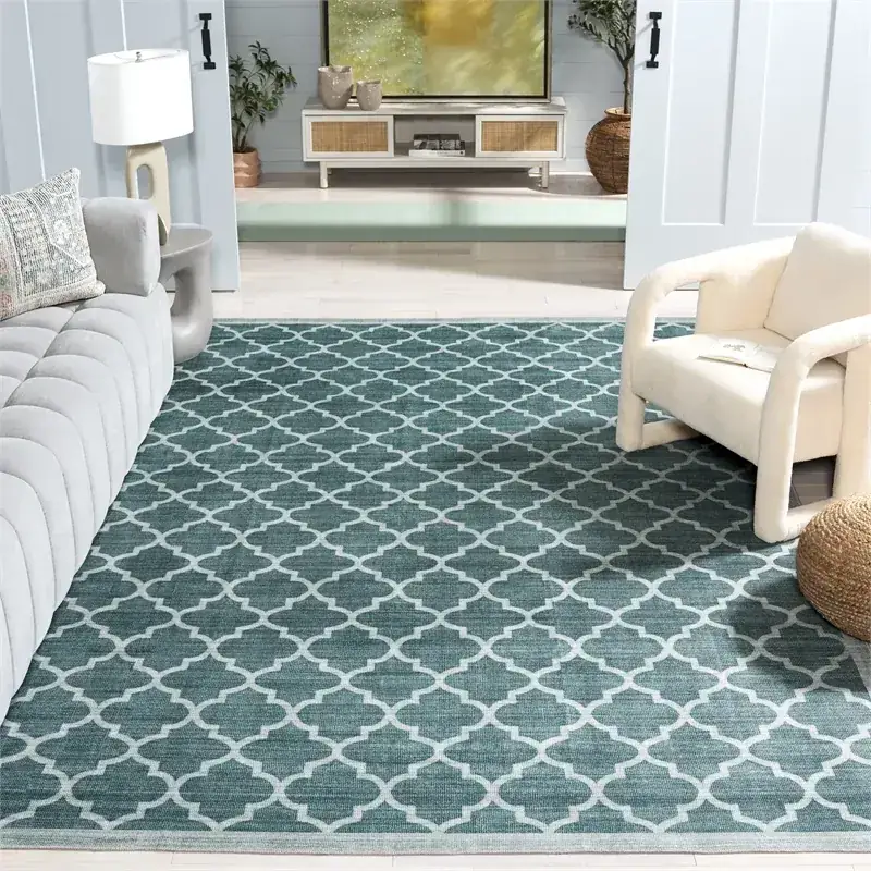 Safavieh Arizona Collection Green Beige Rug