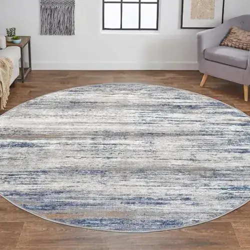 Kozyfly Abstract Round Circle Rug — view 2
