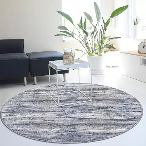 Kozyfly Abstract Round Circle Rug — view 3