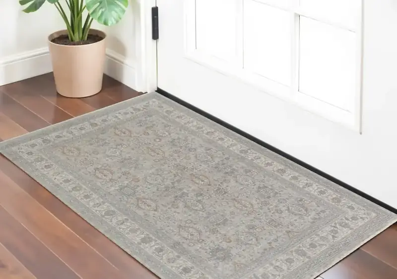 Hazo Haus Mudroom Distressed Boho Aesthetic Rug