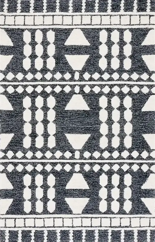 Hazo Haus Tribal Black Multi Rug — view 2
