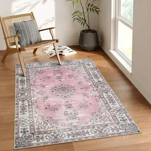 Lahome Floral Ultra-thin Boho Rug