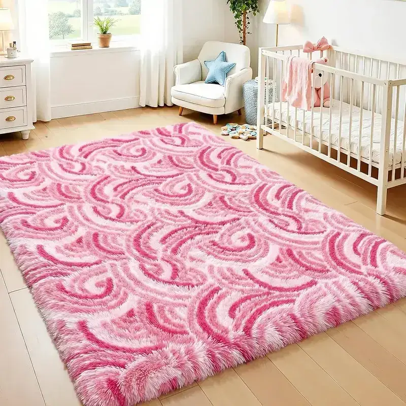 Miukiki Baby Girl Abstract Cute Rug — view 2