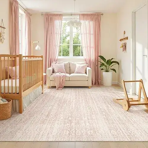 Miukiki Baby Girl Abstract Cute Rug — view 3