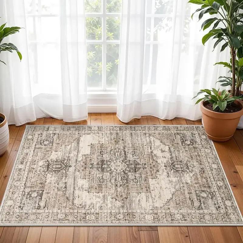 Ruugme Boho Vintage Tribal Backing 2×3 Rug