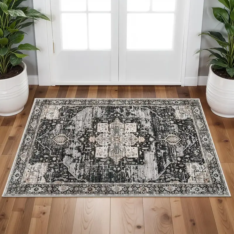 Ruugme Boho Vintage Tribal Backing 2×3 Rug — view 2