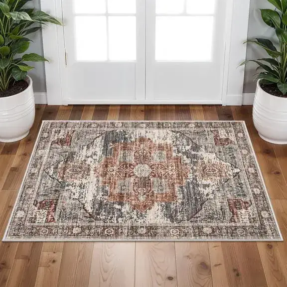 Ruugme Boho Vintage Tribal Backing 2×3 Rug — view 3