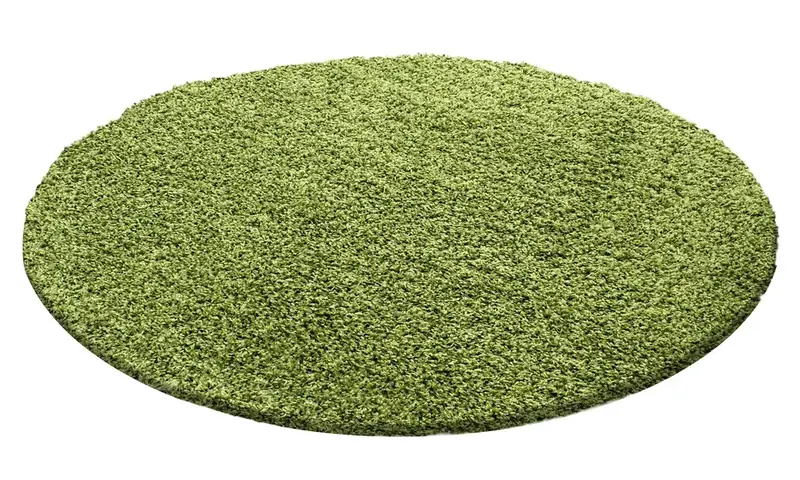 Olanly Grass Green Round Shaggy Rug — view 2