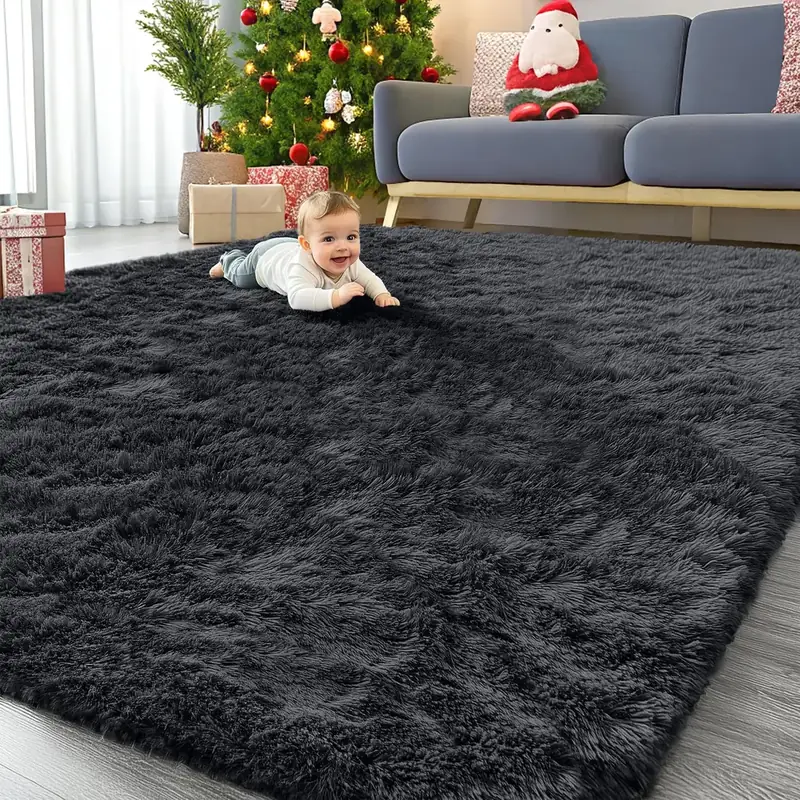 Olanly Fluffy Shaggy Floor Girls 9×12 Rug — view 4