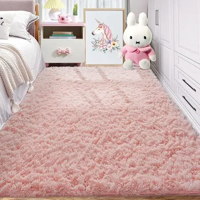 Zesthome Baby Girl Pink Ultra-thin Rug — view 3