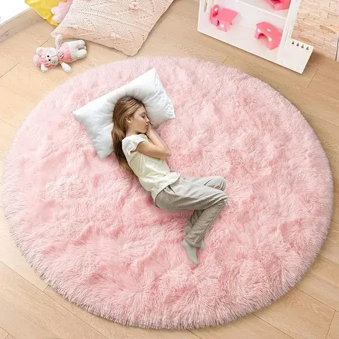 Zesthome Baby Girl Pink Ultra-thin Rug — view 4