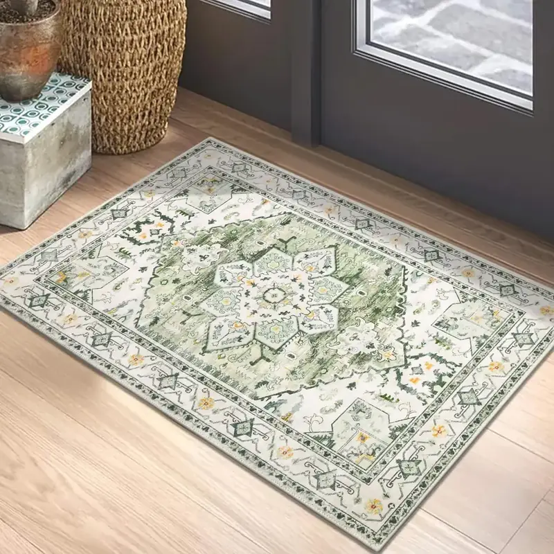 Yamaziot Vintage Floral Door Entrance Rug