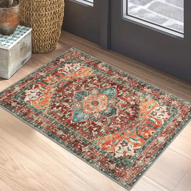Yamaziot Vintage Floral Door Entrance Rug — view 3