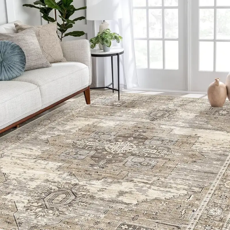 Ruugme Boho Vintage Tribal Backing 9×12 Rug