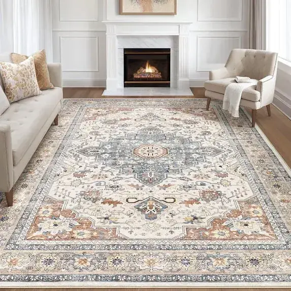 Ruugme Boho Vintage Tribal Backing 9×12 Rug — view 2