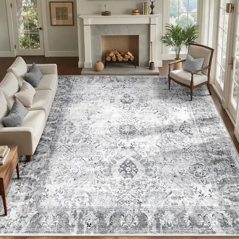 Ruugme Boho Vintage Tribal Backing 9×12 Rug — view 3
