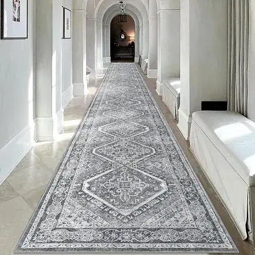 Royhome Rubber Back Mushroom Low-pile Rug