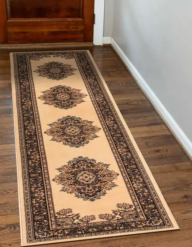 Amada Homefurnishing Floral Beige Rug — view 3
