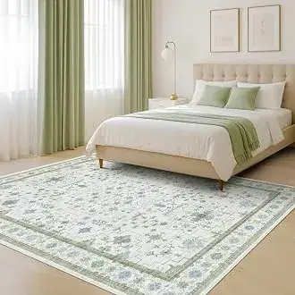 Hazo Haus Oushak Blue Green Boho Rug — view 4