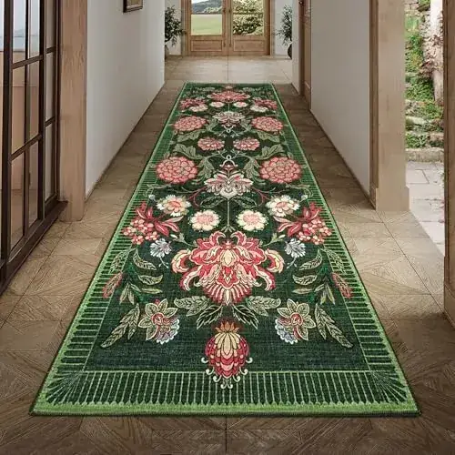 Grambet Floral Ultra-thin Hallways Rug