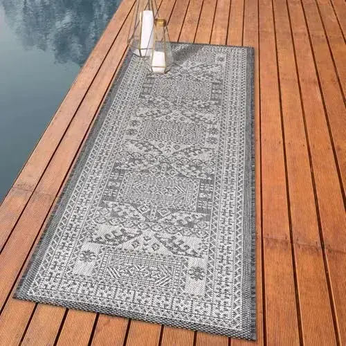 Keen Home Design Terrace Patio Balcony Beach Rug — view 2