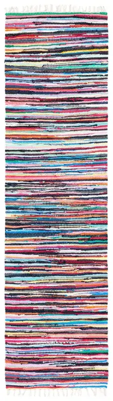 Rugshop Bohemian Stripe Lines Black Rug — view 3