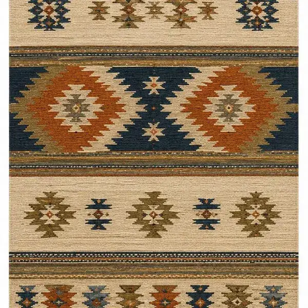 Aquailis Native American Southwestern Vintage Rug — view 4