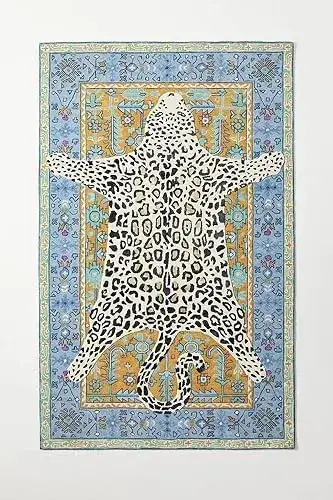 Besblee Animal Print Floral Playroom Rug — view 4