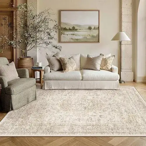 Purecozy Vintage Beige Rug