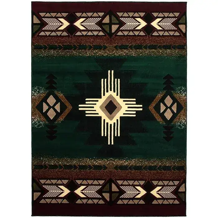 Aquailis Southwest Navajo Aztec Tribal 8×10 Rug — view 4